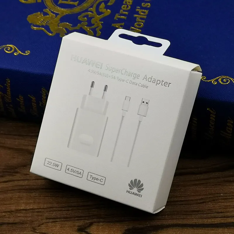 Оригинальный адаптер для быстрой зарядки Huawei 22 5 Вт кабель Usb 5A Type C P20 30 40 Pro + Mate 20 Nova