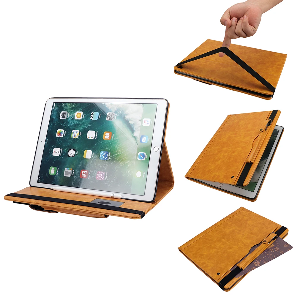 Кожаный чехол для iPad Pro 12 9 &quot2017 2016 смарт задняя защитная крышка ipad дюймов с