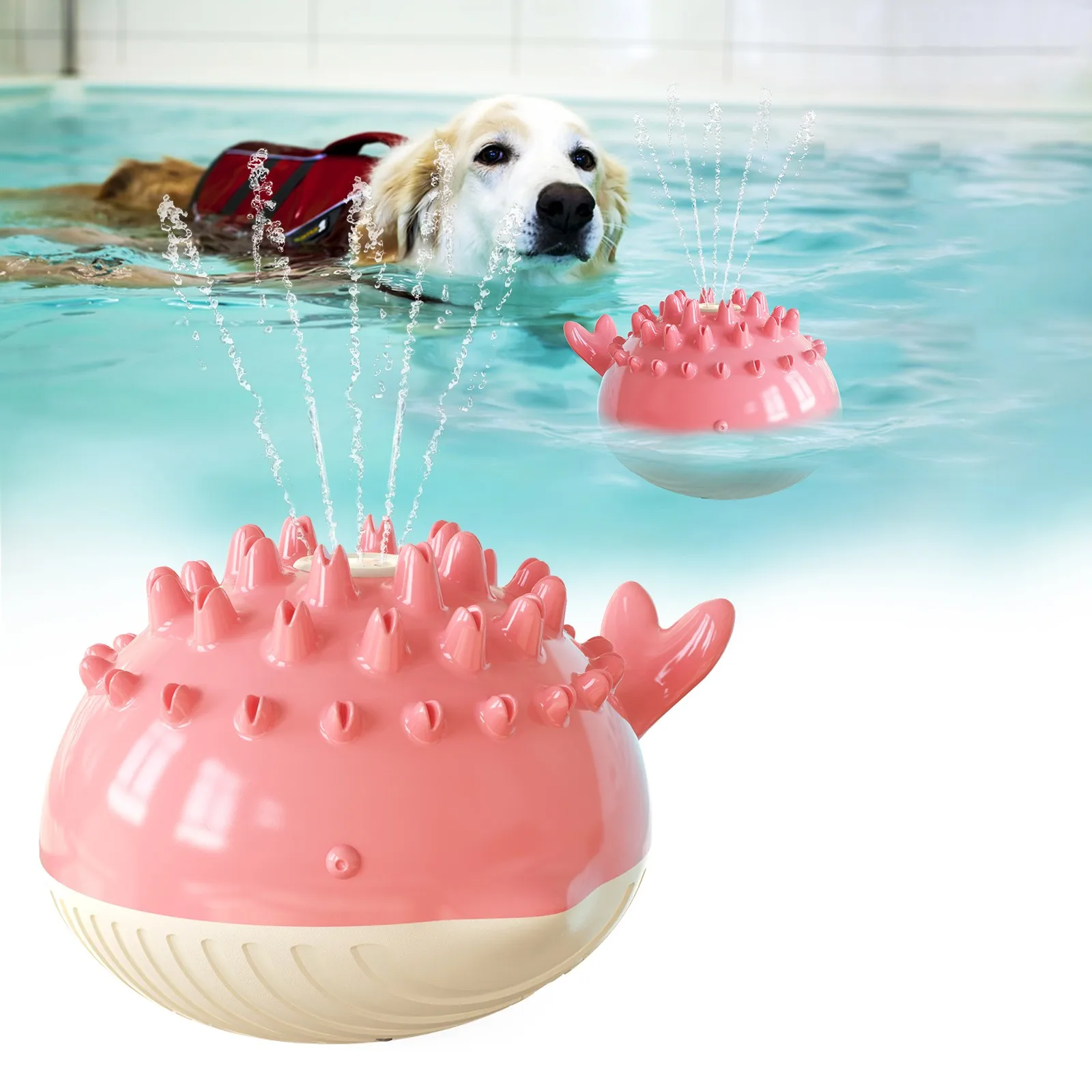 

Anxiety Relieving Smart Interactive Multi-Functional Molar Teeth Cleaning Yaz elektrikli Pet yzen yzme havuzu oyuncak kpekler