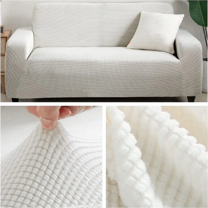 

Универсальный чехол для дивана из полярной флисовой ткани, чехлы для евро диванов в гостиную, эластичный секционный чехол для углового дива...