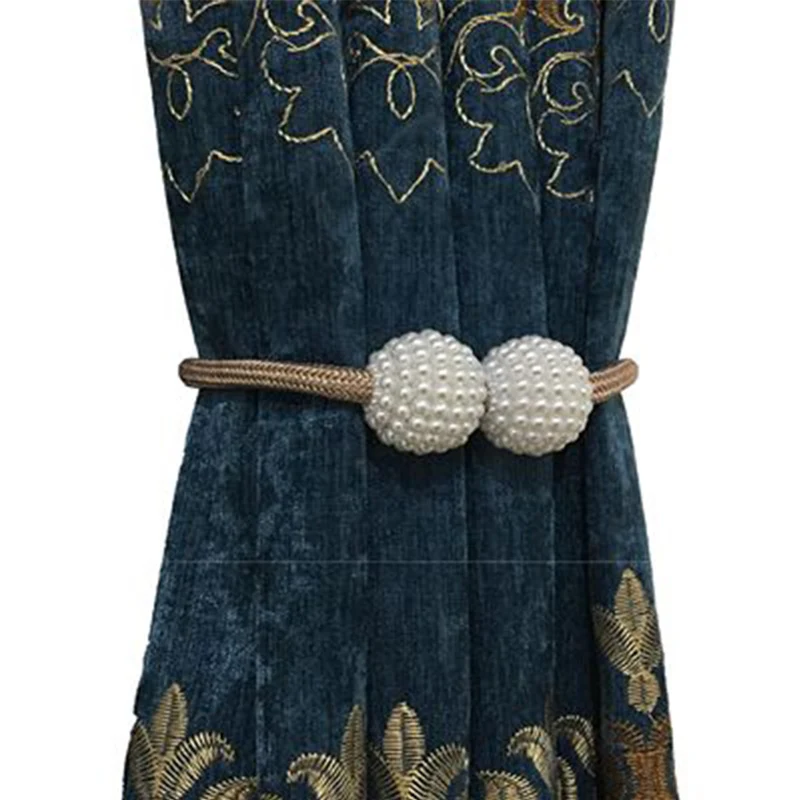 1 шт. жемчуг Магнитная занавеска зажим держатели для штор подхват на завязках