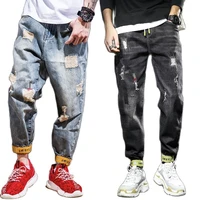 workwear ripped jeans mens pants harun toned pants cross pants ripped jeans straight distressed jeans hip hop jeans for men
