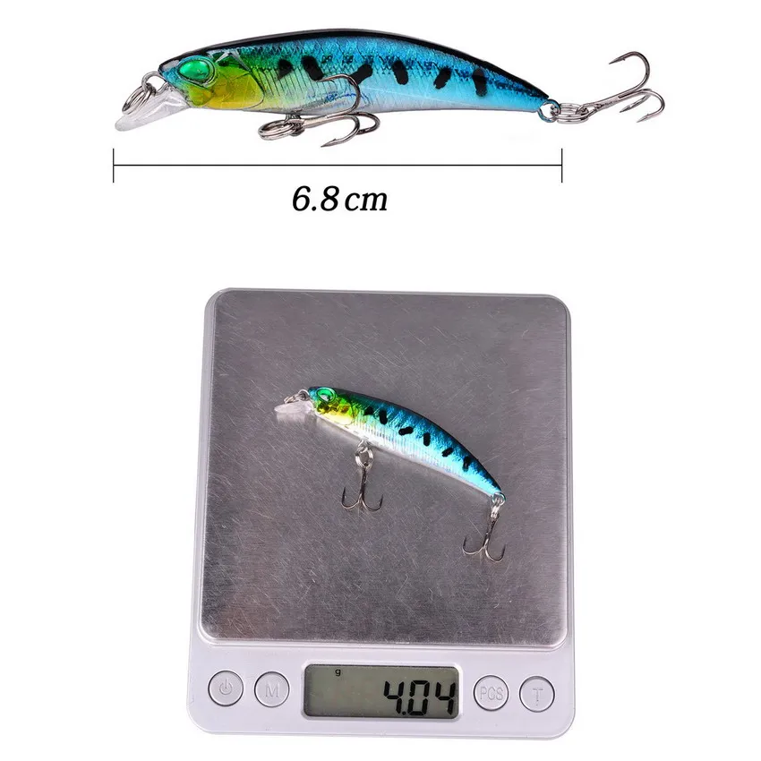 1 шт. Minnow приманки для ловли рыбы, плавающей лазерный 65 мм 4g Мини-приманка искусственная приманка воблер воблеры Пластик рыбы