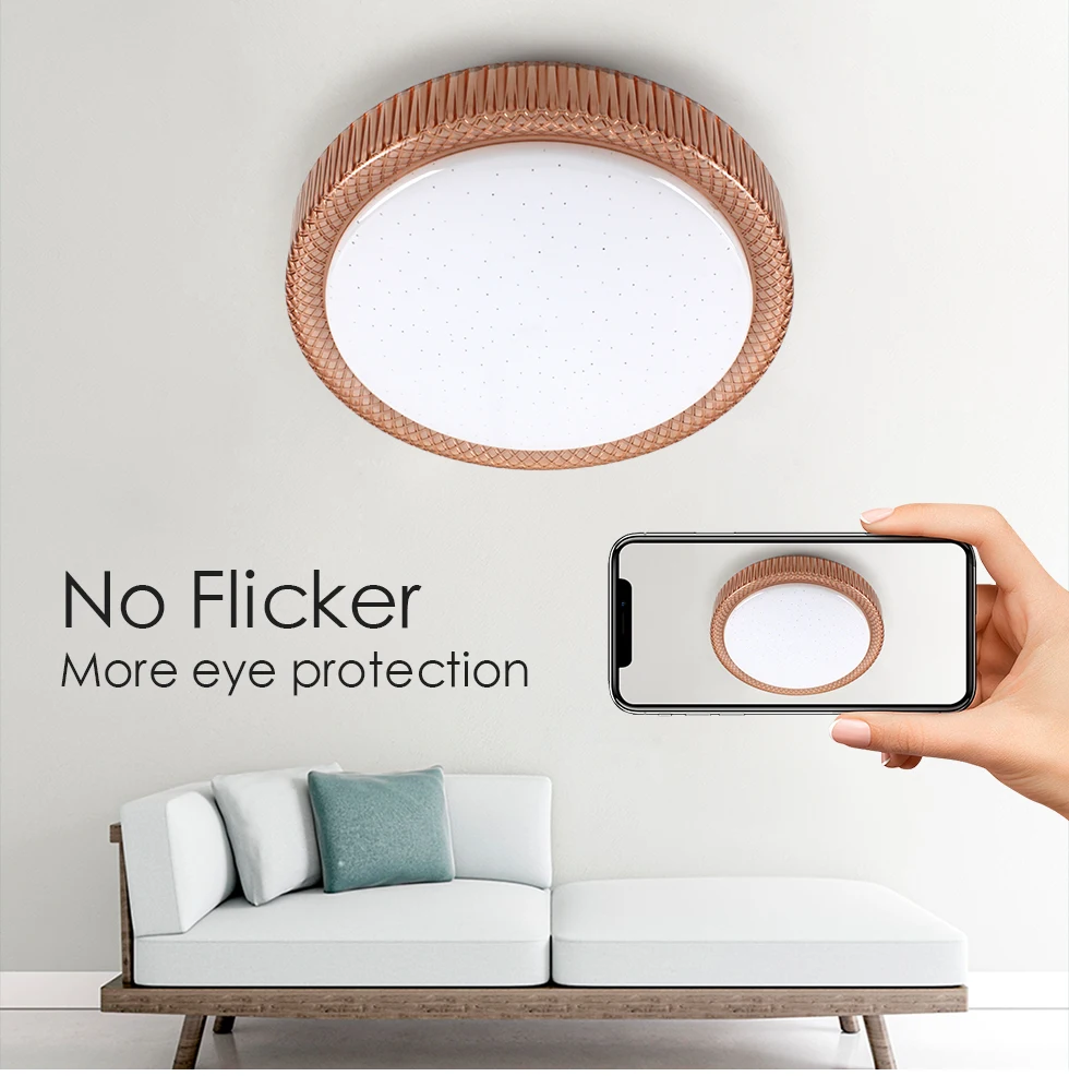 

Modern LED Ceiling Lights For Living Room Bedroom Round LED Ceiling Lamp Fixtures Indoor Lighting AC 220V 12W White
