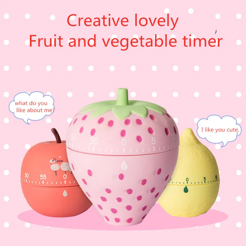 1 шт. креативный механический таймер с фруктами цифровой магнитный Будильник