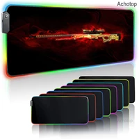 AWP RGB Gaming Mouse Pad Large Colorful Luminous for Computer Laptop LED Light Desk Mat Gamer Keyboard pad with backlit