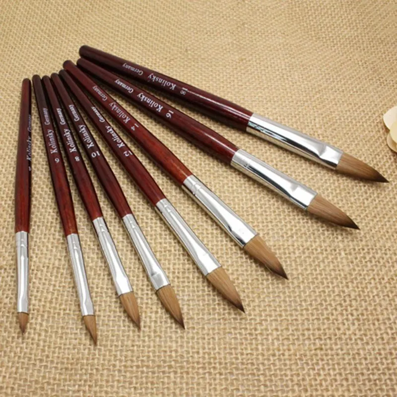 1 шт. колонковая акриловый Фрезер для ногтей cо шлифовальными искусство кисти нет.