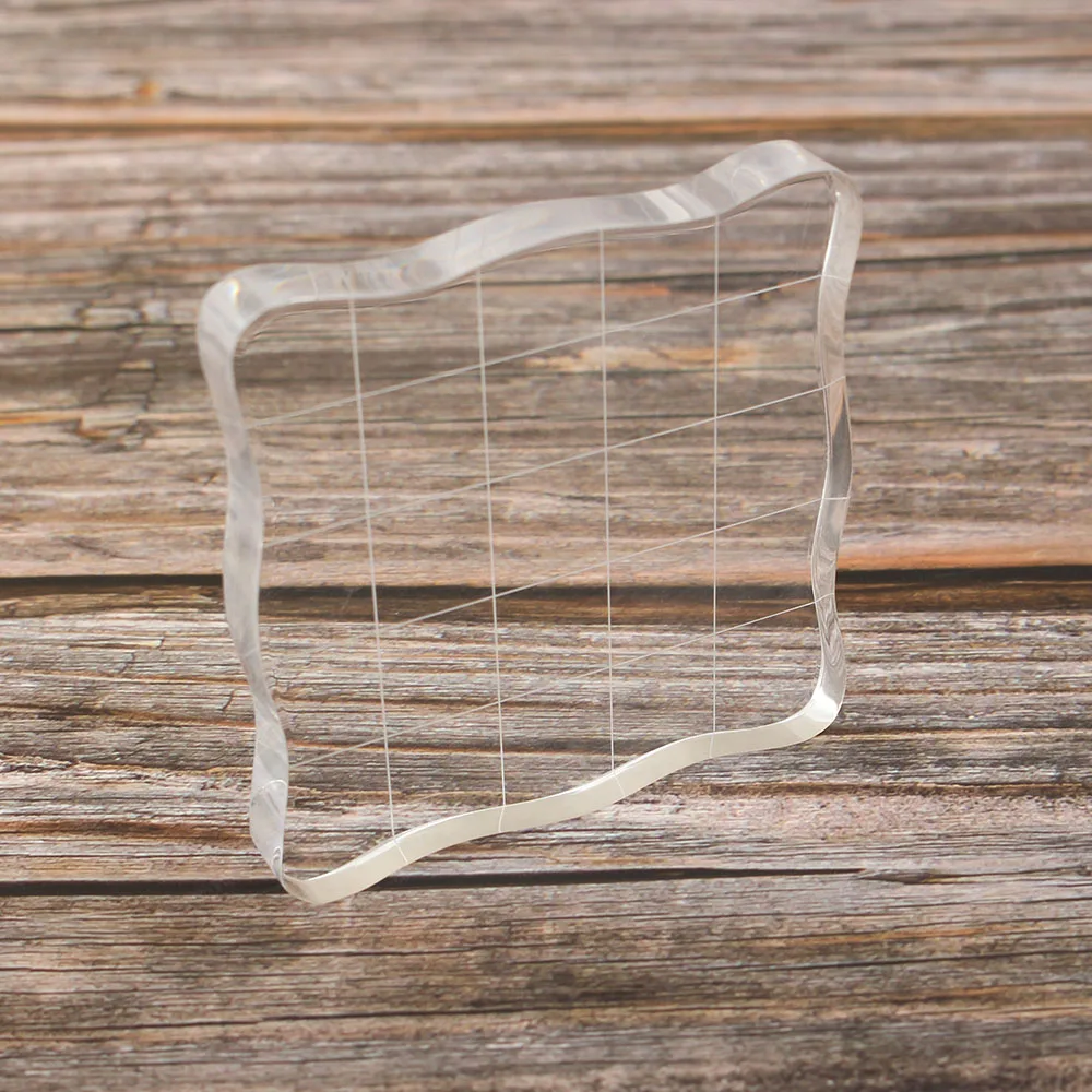 

Acrylic Block For Clear Stamp Essential Stamping Tools For Scrapbooking DIY Crafts Stamps Making Transparent Seal Handle Blocks