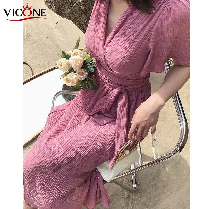 

VICONE pleated fabrics and clothing pressure belt skirt