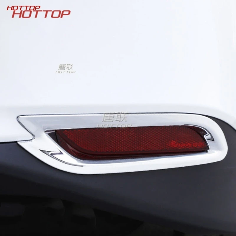 Abs Углеродные задние противотуманные фары рамка наклейка отделка бампер