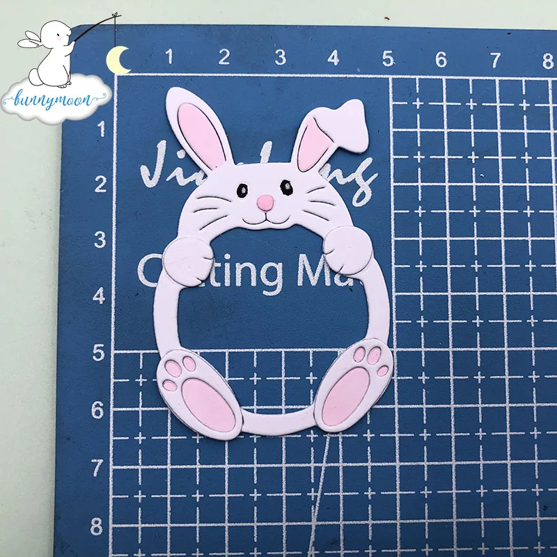 Bunnymoon новые милые животные металлические режущие трафареты для DIY
