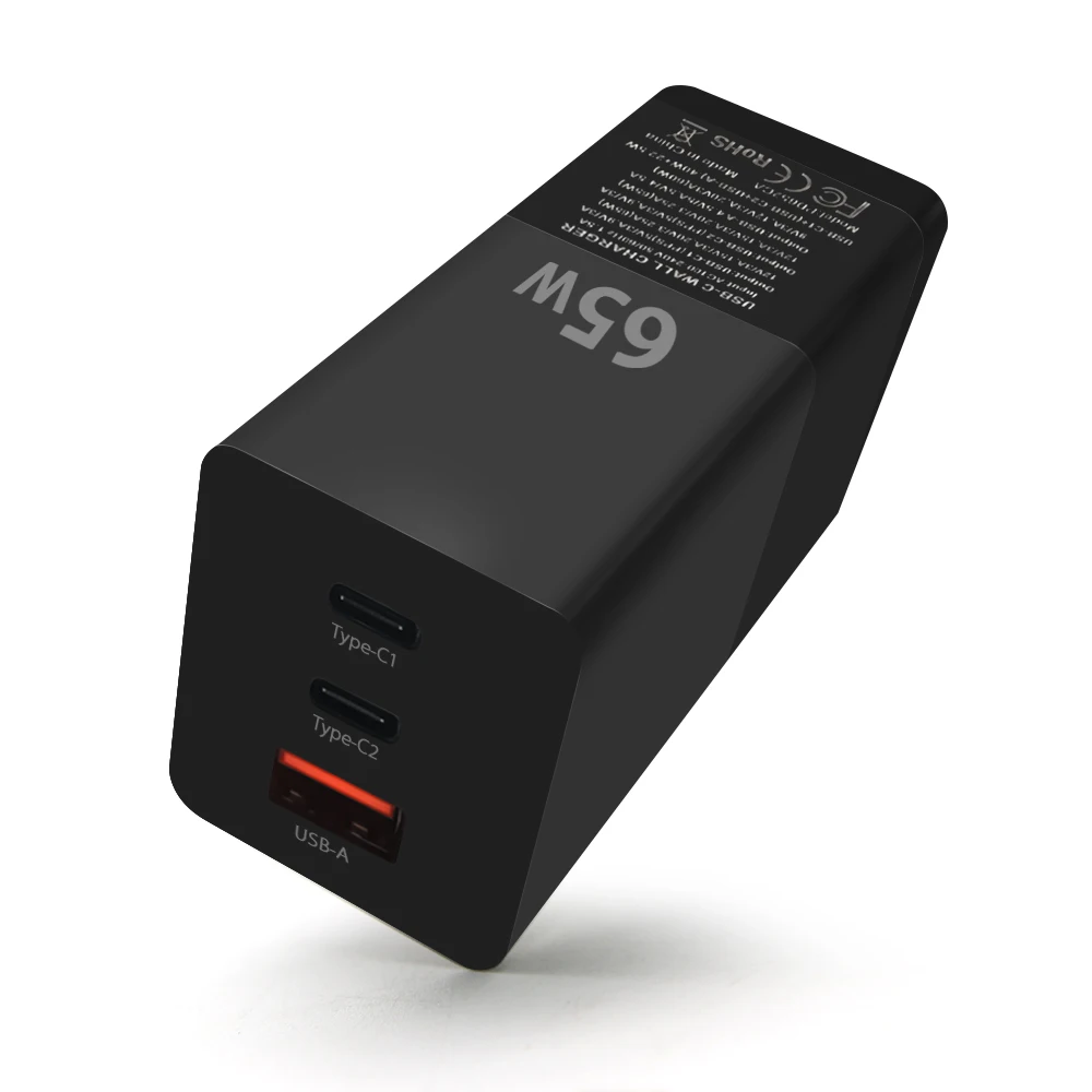 

Зарядное устройство USB C, 3 порта, PD 3,0, быстрое зарядное устройство 65 Вт, электродоставка, складной адаптер для iPhone 12 X Xs 8 Xiaomi, зарядное устройс...