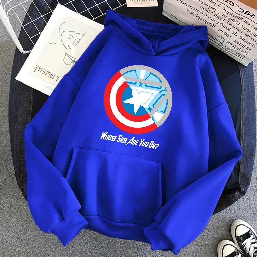 Мягкая мужская флисовая толстовка с капюшоном и принтами героев Marvel из мультфильмов