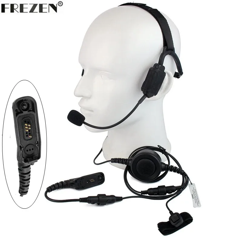 

Walkie talkie Military Bone Conduction Tactical Headset boom mic For Motorola Two Way Radio APX6000 DP4601 XiR P8268 8260 DP3401
