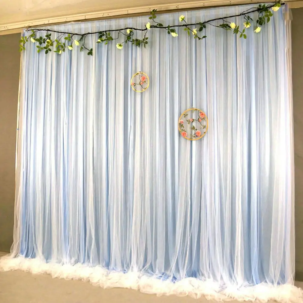 Фон из тюля и шифона цвета слоновой кости для свадебной церемонии занавески