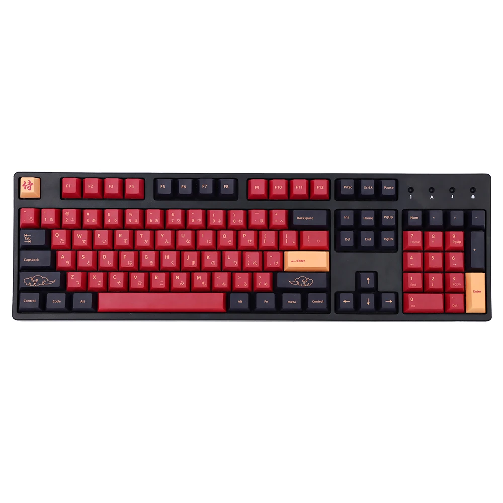 

GMK-KEY красные Самурайские вишневые профили PBT клавиатура с подставкой японские клавиши для переключателей Cherry MX dz60 GK6 механическая клавиатур...