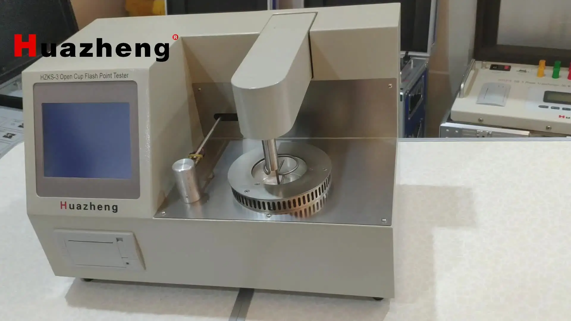 

Huazheng Electric automatic closed cup flash point testing equipment penskymartins opencup abel flash point tester