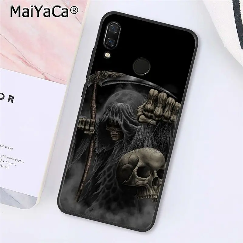 MaiYaCa Мрачный Жнец "скелетная" Капа чехол для телефона для Xiaomi Redmi8 4X 6A S2 5A Redmi 5 5Plus Note7 8Pro 7A 6A