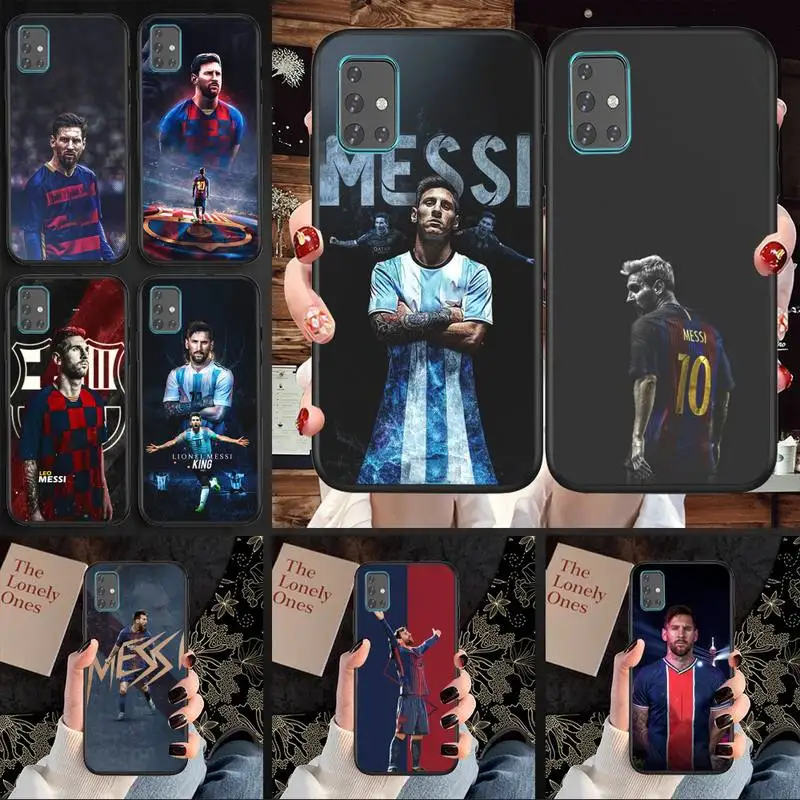 

Leo-F-M-Messi Phone Case for Samsung A71 A80 A91 A01 A02 A11 A12 A21 A31 A32 A20E cover coque
