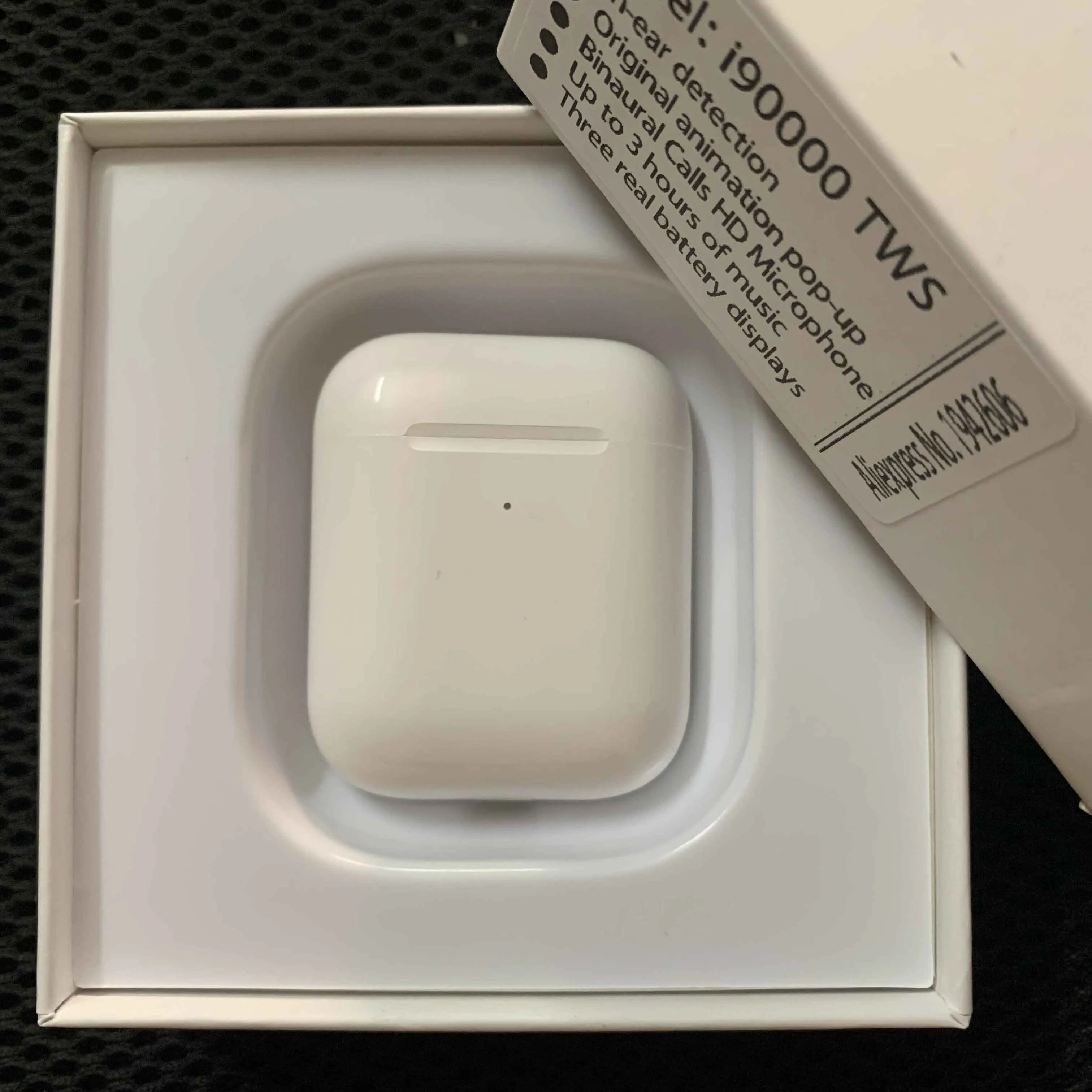 white Оригинальные наушники i90000 TWS Air2, беспроводная Bluetooth гарнитура, спортивные наушники, стерео наушники для всех мобильных устройств airpoc - Цвет: white