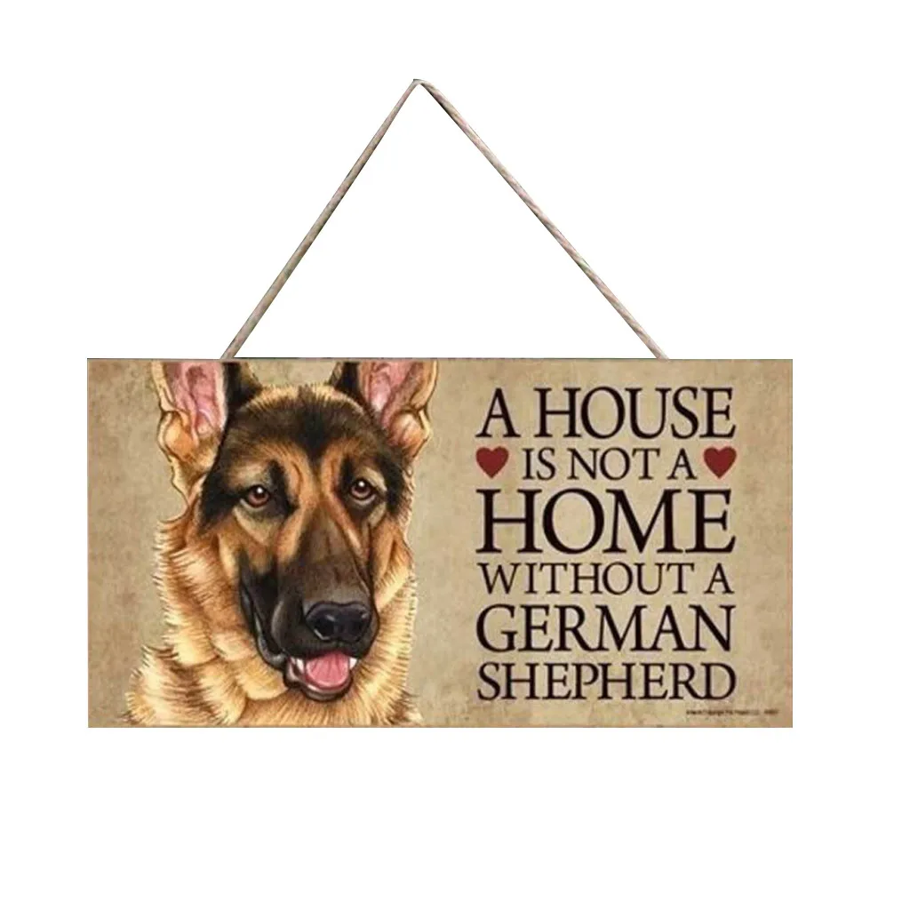 Деревянные настенные подвесные Жетоны для собак прямоугольные домашних