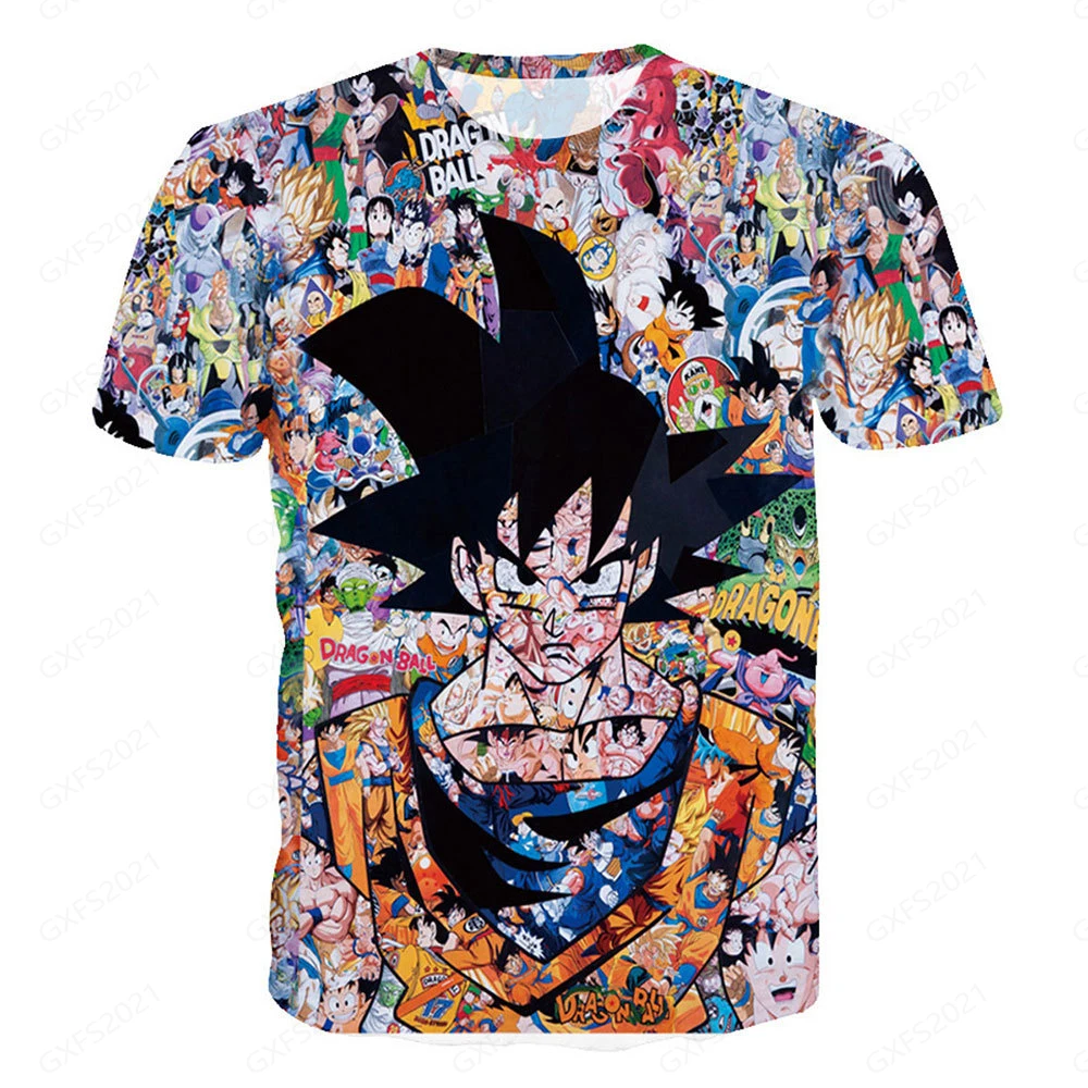 

Latest Harajuku Style Oversized Summer Unisex 3D T-Shirt Cartoon Series Dragon-Ball Printed T-Shirt Casual Party Style 130-6xl