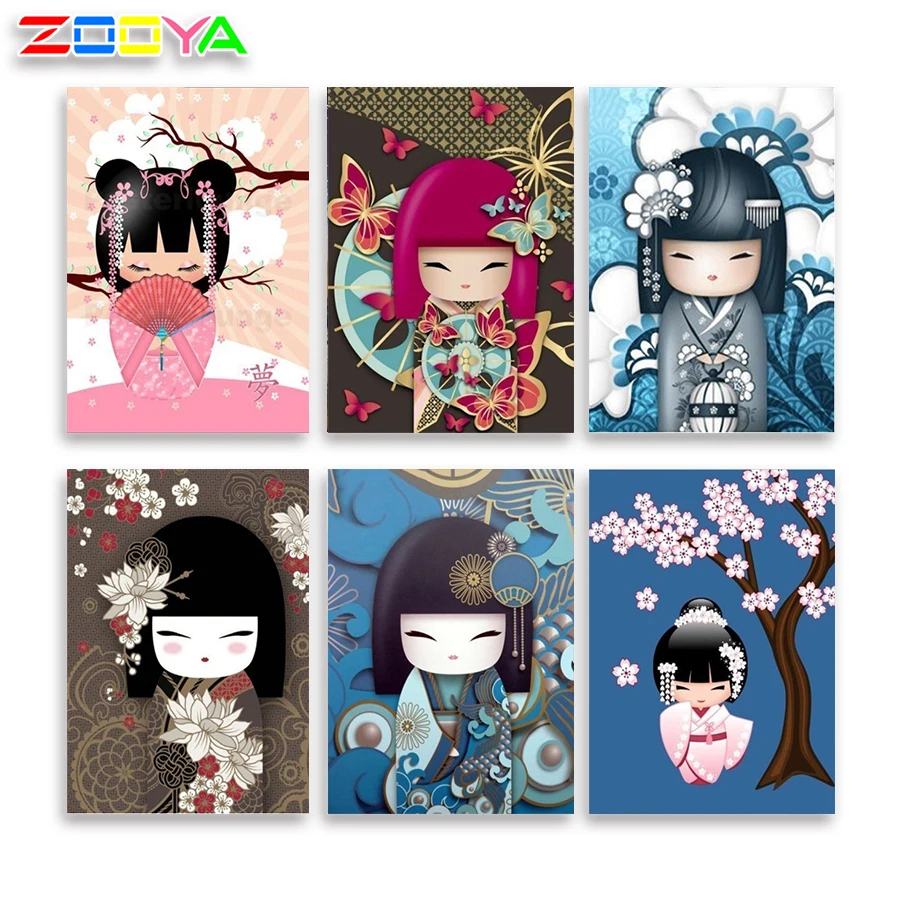 5D алмазная картина кукла японский алмаз сделай сам стразы вышивка мозаика Полный
