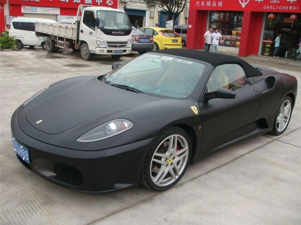 Черная матовая темно серая виниловая пленка оберточная для автомобиля листовая