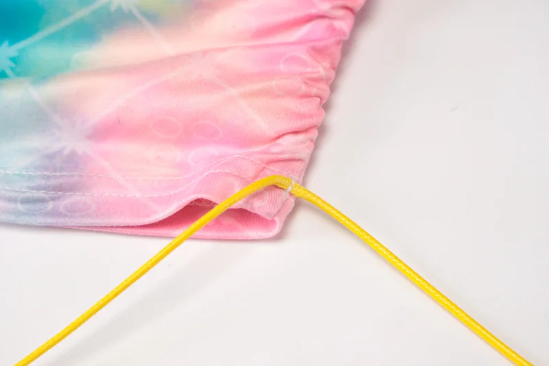 

Tie Dye Drawstring Print Dress For Women Spaghetti Strap Bow Tie Shoulder Bodycon Mini Dress Ladies Sexy Backless Party Vestidos