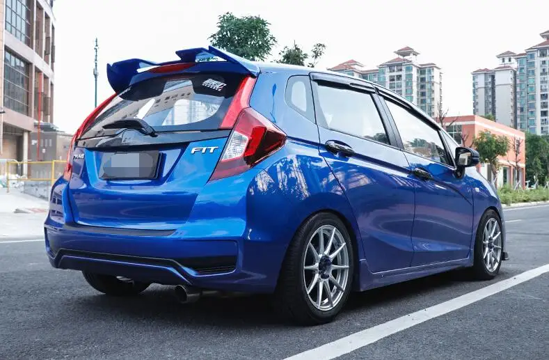 Спойлер для Honda fit jazz 2014 2019 OUXB АБС пластик цветной задний спойлер автомобиля