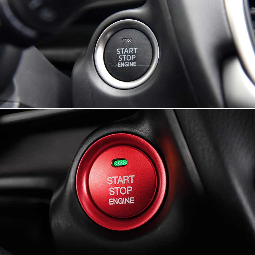 STOP Key Accessories Aluminum alloy Engine Start Button Cover Cap Trim For MAZDA 3 6 2 CX-5 CX-9 CX-3 MX-5 | Автомобили и