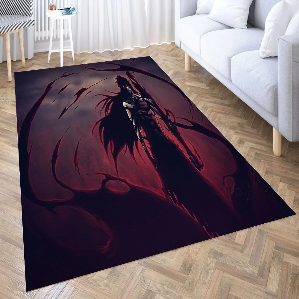 

Kurosaki Ichigo Bleach Carpet for Living Room 3D Hall Furniture Floor Mat Bath Anime Area Rug Teenager Bedroom Decora