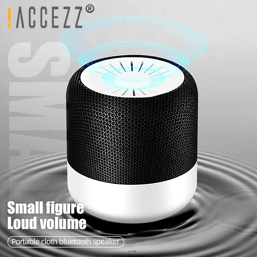 ! ACCEZZ TWS bluetooth колонка мини Портативная Беспроводная Hi Fi звуковая панель колонки