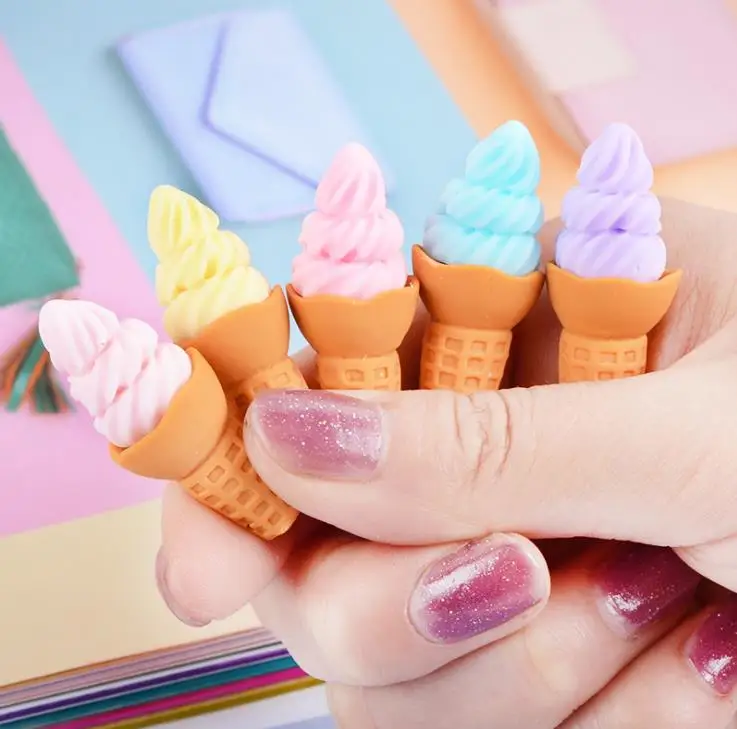 cute miniature ice cream simulation fake food resin cabochons scrapbooking for phone diy craft embellishment accessories free global shipping