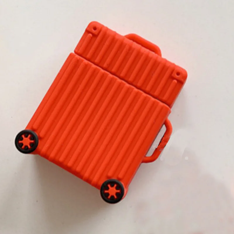 Чехол для AirPods модный милый чехол чемодана сумка беспроводных наушников Apple Airpods 2