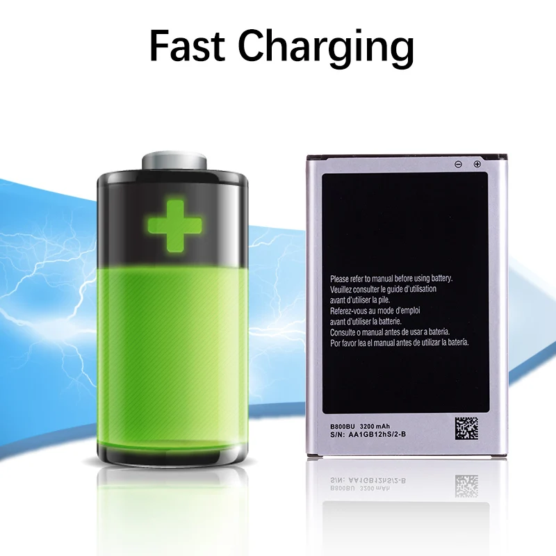 Оригинальный аккумулятор для телефона Samsung Galaxy Note 3 3200 мАч N9005 N9000 B800BU батареи