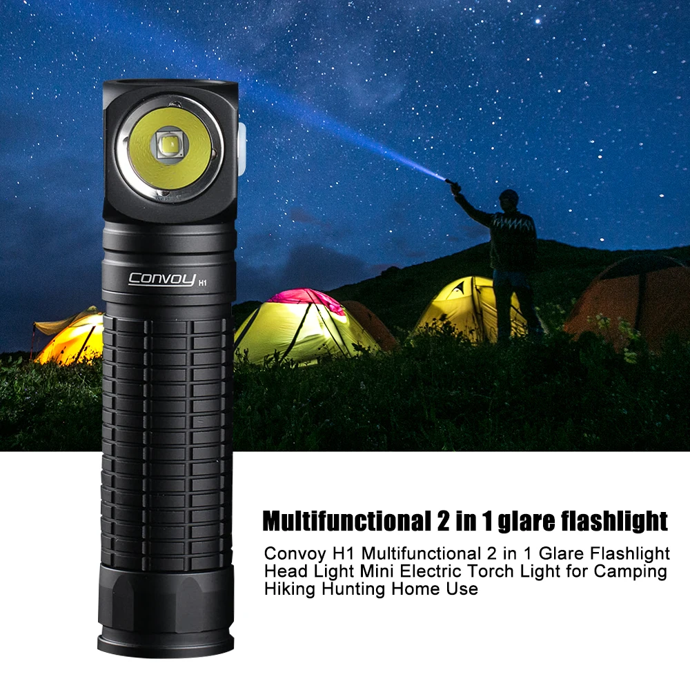 

H1 XML2 Multifunctional Flashlight Head Light Glare Light Mini Electric Torch Light For Camping Hiking Hunting Home Use