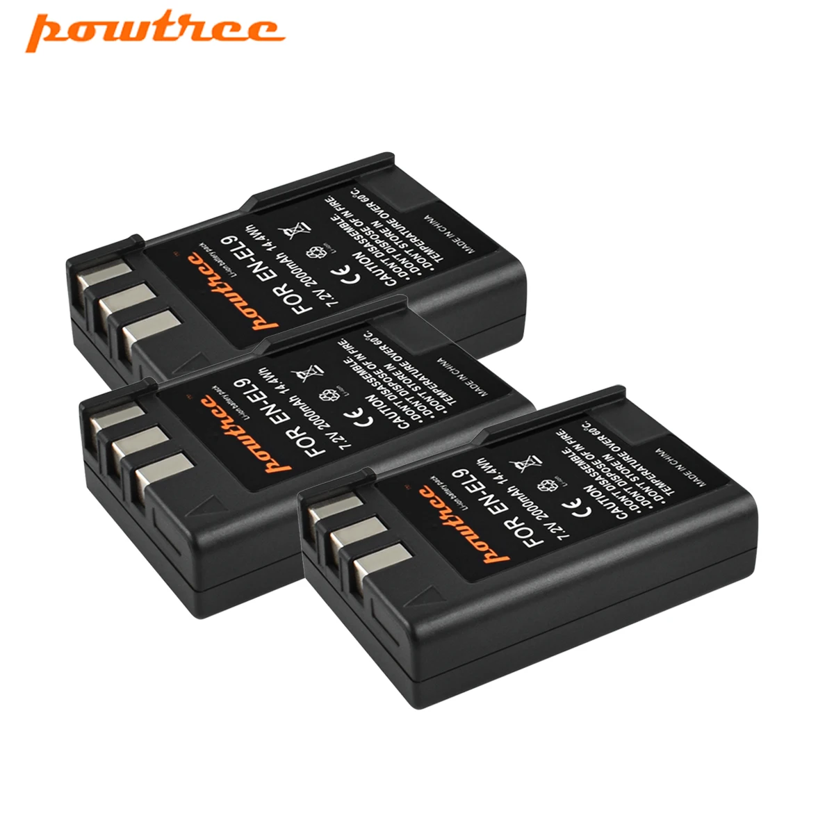 3 Battery Powtree 2000 мА/ч, EN-EL9 RU EL9 EN-EL9a RU EL9a EL9a Камера Батарея+ Зарядное устройство AKKU для Nikon EN-EL9a D40 D60 D40X D5000 D300 - Цвет: 3 Battery
