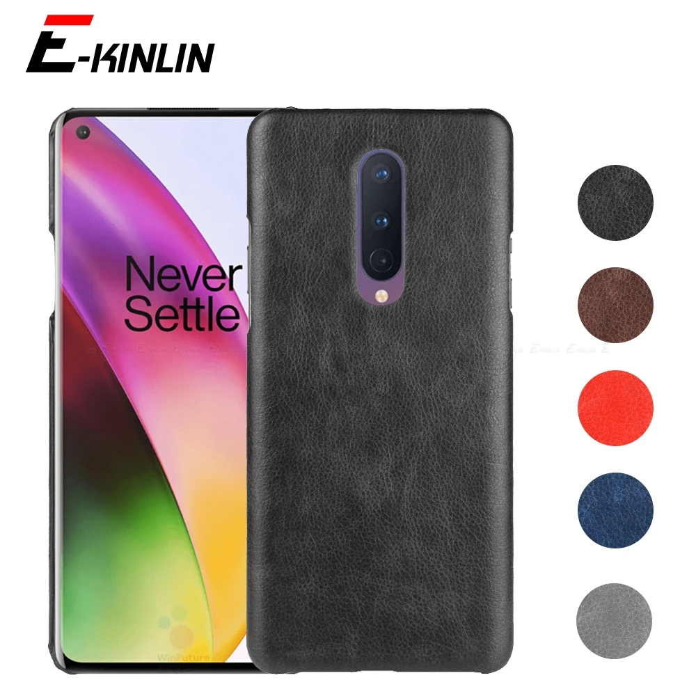 Роскошная задняя крышка из кожи личи для OnePlus 8T 8 7 7T Pro 5G 6 6T 5T Ультратонкий тонкий