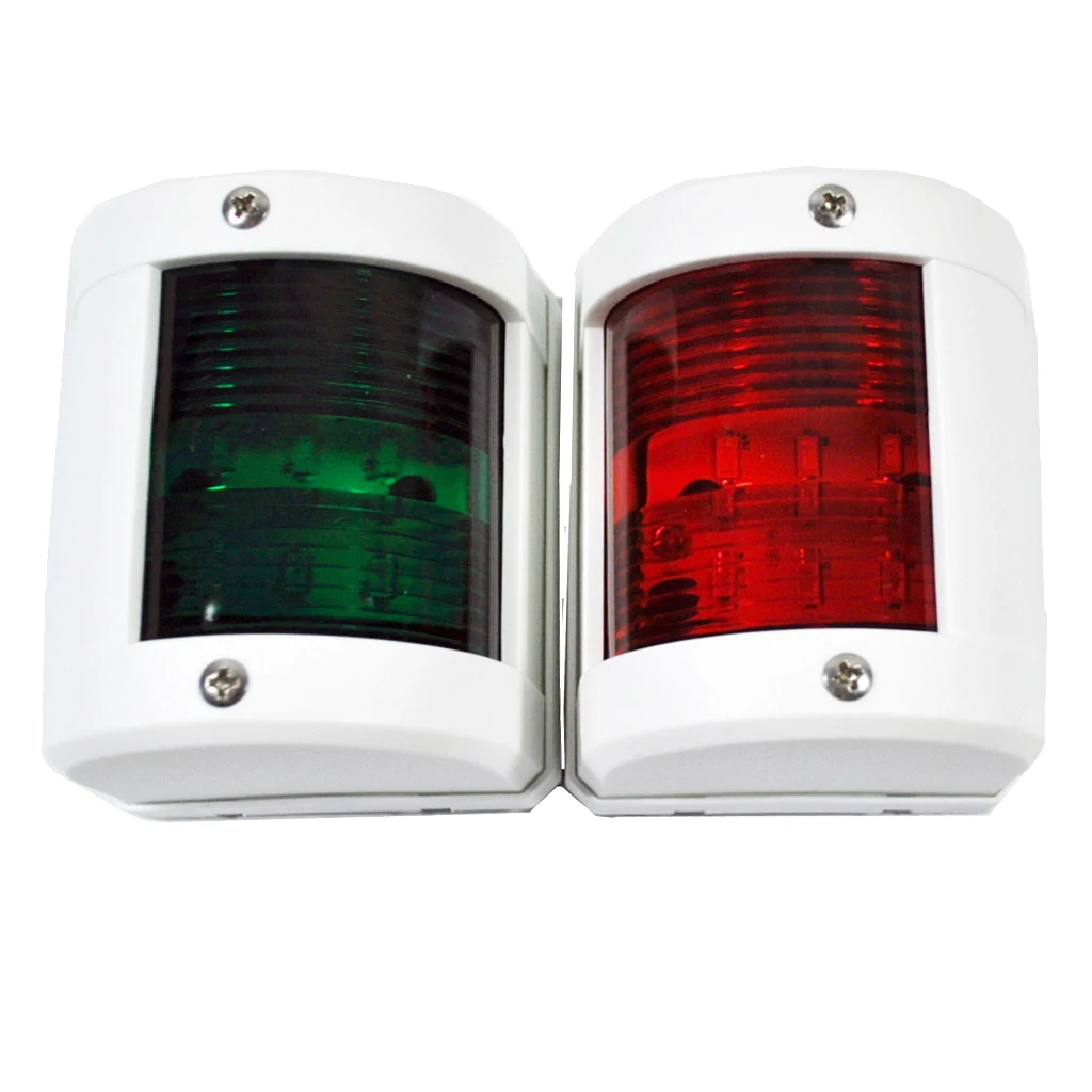 

2pcs Red + Green Boat Navigation Light, Marine Stern Bow Lamp for Fishing Boats Pontoon Kayak Vessel Dinghy