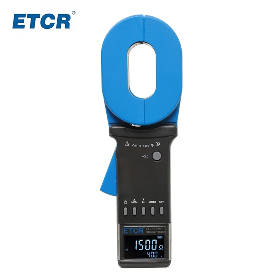 Отличный Многофункциональный заземляющий резистор ETCR2200 0 010 ~ Ом Измерение тока