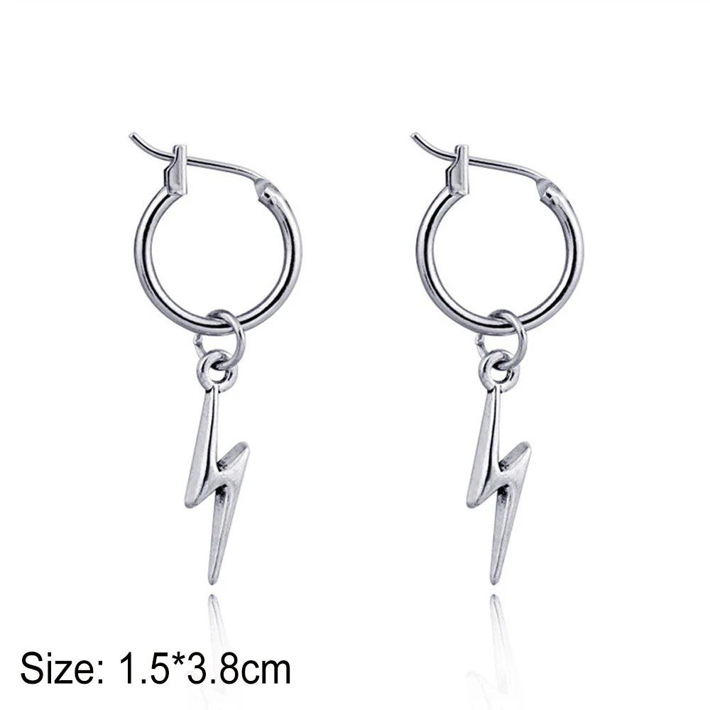 

JUJIE Simple Earrings Vintage For Women Pendant Cross, heart, lightning, star, animal Earring fashion Jewelry 2020