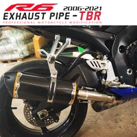 slip for yamaha r6 2006 2018 2019 motorcycle exhaust exhaust system modify 51mm db killer intermediate link pipe silencer