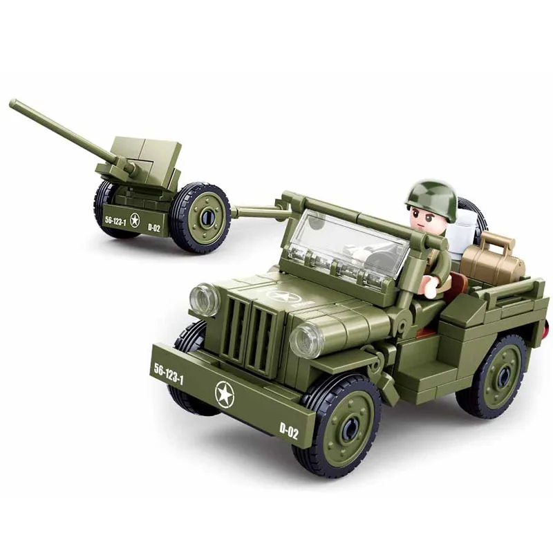 

Магазин следования = $2 купон военный автомобиль WW2 операция Overlord модель строительные блоки игрушки для детей Подарки 143 шт