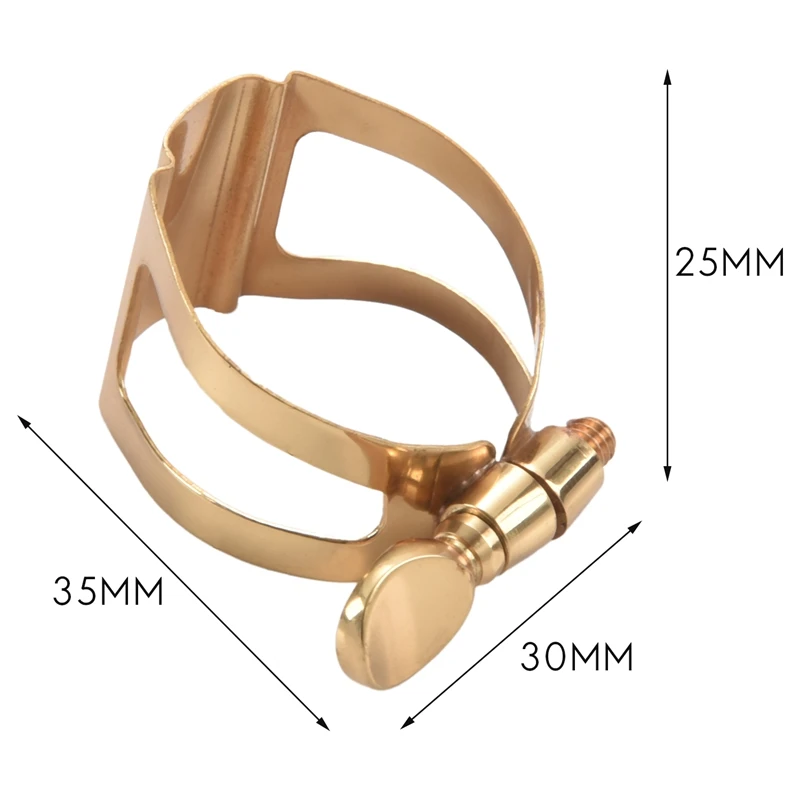 

Saxophone Mouthpiece Ligature Gold -Plated Ligature Fastener For Rubber Mouthpiece