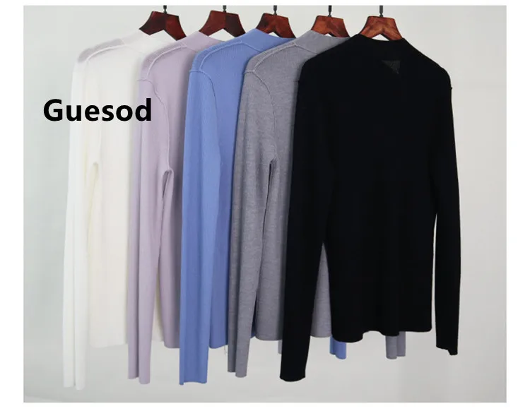 

Women Wool Cardigan Female Knitting Shirt V-Neck Basic Outerwear Long Sleeve 2021 Autumn Winter New Guesod