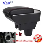 Для mitsubishi space star подлокотник коробка внутренняя часть специальные модифицированные детали автомобиль Подлокотник центральной ящик для хранения с USB светодиодный светильник
