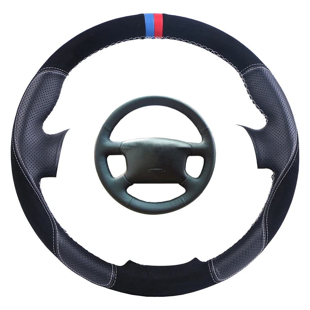 Изготовленный на заказ Чехол рулевого колеса автомобиля для Volkswagen Passat B5 VW Golf 4 Skoda