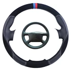 Изготовленный на заказ Чехол рулевого колеса автомобиля для Volkswagen Passat B5 VW Golf 4 Skoda Octavia 1999-2005 замша кожа авто стеерин оплетка