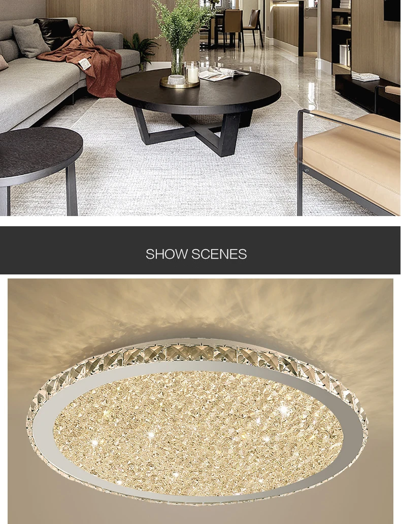 Новая круглая хрустальная люстра, освещение для дома, ledlamp, для гостиной, спальни, plafonnier, круглая светодиодная люстра, lampadari, светильники